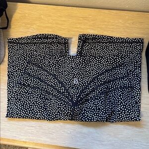 Buff bunny Black and White biker shorts